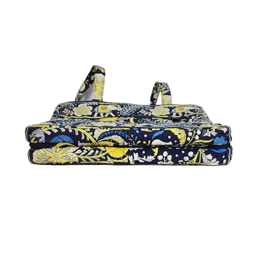 Vera Bradley New Ellie Blue Laptop Travel Tote Shoulder Bag Retired Print